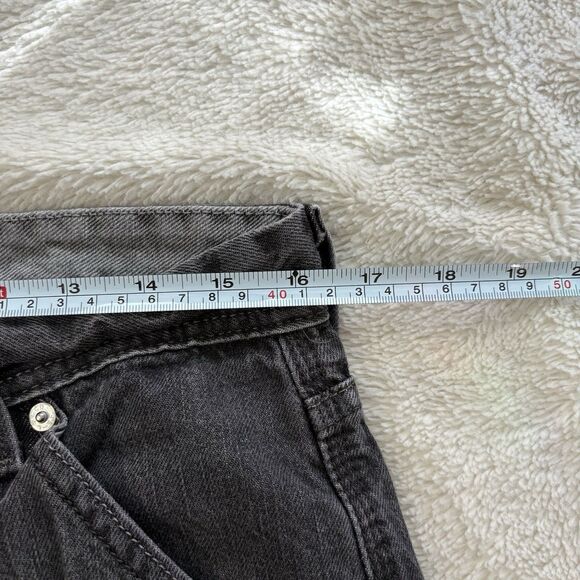 Levis 514 Men's Slim Straight Fit Straight Leg Carpenter Jeans 33x25 Black Denim - Picture 6 of 8